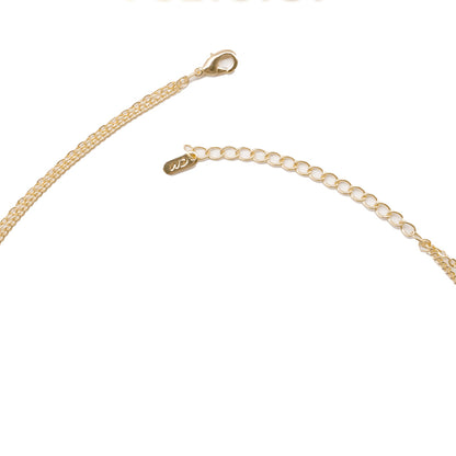 24k Gold Jewelry,Cross Heart Charm Choker Necklace For Women Dainty Layered Lip Chain Necklace Stainless Steel Trendy Jewelry