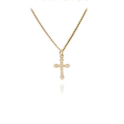 24k Gold Jewelry,Cross Heart Charm Choker Necklace For Women Dainty Layered Lip Chain Necklace Stainless Steel Trendy Jewelry